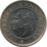 Монета 1 лира 2020 год. Турция.