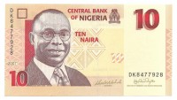 Нигерия. Банкнота  10  найра  2007 год.  UNC. 
