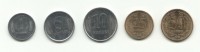 Набор монет Приднестровской Молдавской республики (5 штук). 1-50 копеек, 2000-2005 г.UNC.