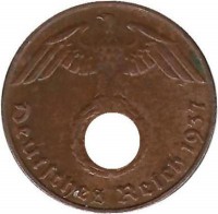 Германия 1 пфенниг 1937 г. (D)