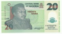 Нигерия. Банкнота  20  найра  2008 год.  UNC. 