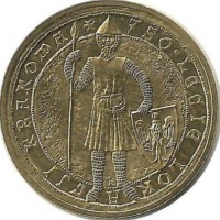  750 лет основания Кракова. Монета 2 злотых, 2007 год, Польша.