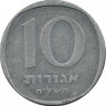 Монета 10 агорот. 1979 год, Израиль. (Финиковаяи пальма)