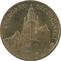 Старград-Шчециньский. Монета 2 злотых, 2007 год, Польша.