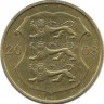 90 лет Эстонской республике. Монета 1 крона 2008 год. Эстония.