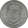 Монета 5 крон. 1972 год, Дания. UNC.  