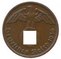Германия 2 пфеннига 1939 г. (D)