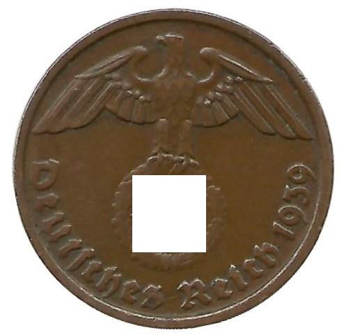 Германия 2 пфеннига 1939 г. (D)