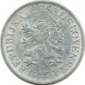 Монета 3 геллера.  1953 год, Чехословакия.