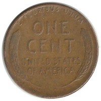 Линкольн. 1 цент 1944г. D.  (Денвер) , CША.