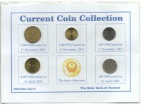 Набор монет Вьетнама, в буклете (5 штук). 2003 год.
