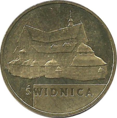 Швидница. Монета 2 злотых, 2007 год, Польша.