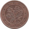 Монета 2 цента. 2011 год (А), Германия.