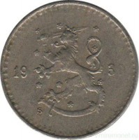 Монета 25 пенни.1930 год, Финляндия.