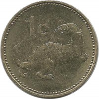 Мальта. Монета 1 цент. 1995 год. Ласка.