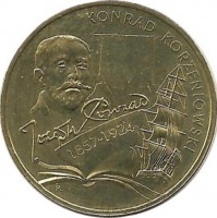  Конрад Коженовский. Монета 2 злотых, 2007 год, Польша.