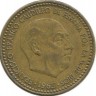 Монета 1 песета, 1963 год. (1965г.) Испания.