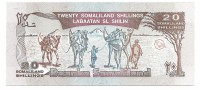 Банкнота 20 шиллингов 1994 год. Сомалиленд. UNC.