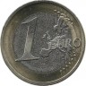 Монета 1 евро, 2016 год, Латвия. UNC.