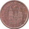 Монета 1 цент 2003 год, собор Святого Иакова. Испания.  