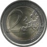550 лет со дня смерти Донателло. Монета 2 евро. 2016 год, Италия. UNC.