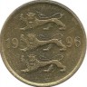 Монета 10 сенти 1996 год. Эстония.