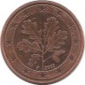 Монета 5 центов. 2012 год (F), Германия. 