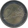 Федеральная земля Тюрингия, замок Вартбург. Монета 2 евро, 2022 год, (F) . 