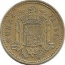 Монета 1 песета, 1966 год. (1971 г.) Испания.
