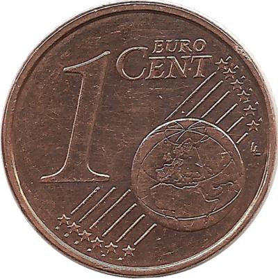 Монета 1 цент, 2012 год, Эстония. 