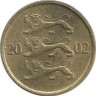 Монета 10 сенти 2002 год. Эстония.