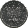 Монета 10 грошей, 2013 год, Польша. UNC.