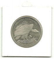 Гриф черный. Монета 2 гривны. 2008 год, Украина.