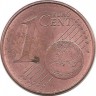 Монета 1 цент. 2004 год (J), Германия.  
