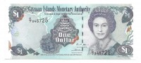 Каймановы острова. Банкнота 1 доллар 2006 год. Пресс. Серийный номер C/7