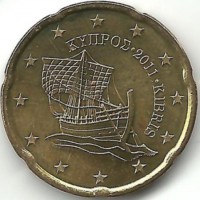 Кипр. Монета 20 центов. 2011 год. UNC. 