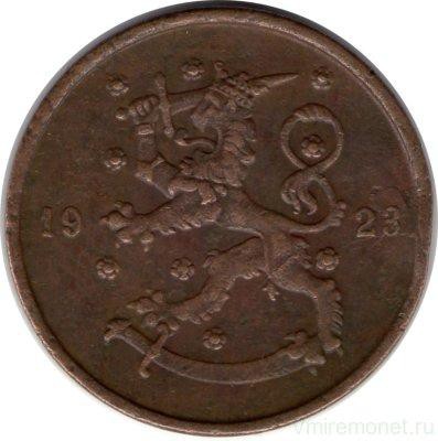 Монета 10 пенни.1923 год, Финляндия.