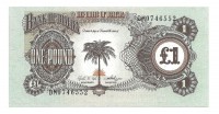 Биафра.  Банкнота 1  фунт. 1968 год.  UNC. 