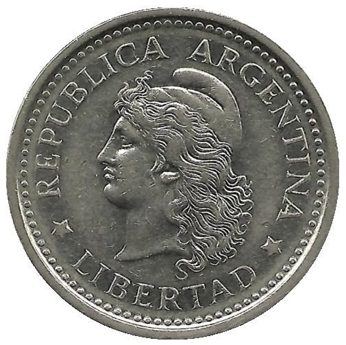 1 песо  1960г. Аргентина(UNC) .