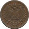 Монета 1 пфенниг 1894 год (А), Германская империя.