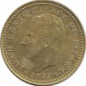 Монета 1 песета, 1975 год. (1977 г.) Испания.