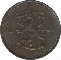 Монета 25 пенни.1944 год, Финляндия (железо).