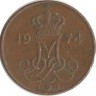 Монета 5 эре. 1974 год, Дания. S;B.