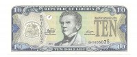 Либерия.  Банкнота  10 долларов. 2011 год. UNC. 