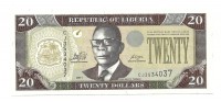 Либерия.  Банкнота  20 долларов. 2011 год.  UNC. 