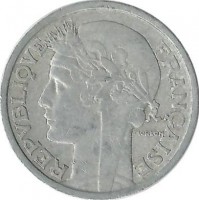 2 франка. 1949 год, Франция.