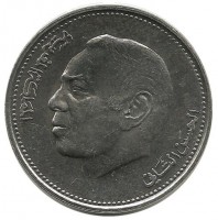 Монета 1 дирхам. 1987 год, Марокко. UNC.