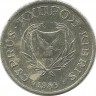 Монета 1 цент. 1983 год, Кипр.