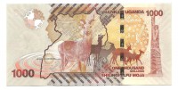 Банкнота 1000 шиллингов. 2010 год. Уганда. UNC.  