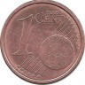 Италия. Монета 1 цент, 2014 год.
